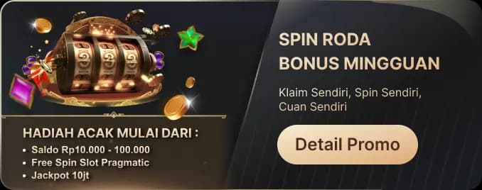 LUCKYSPIN!! RODA BONUS MINGGUAN